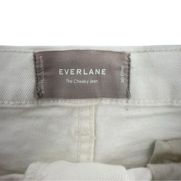 EVERLANE Organic Cotton Cheeky Crop Jeans in Ecru Size 30 -- CLOSET STAPLE!!! - Picture 6 of 6